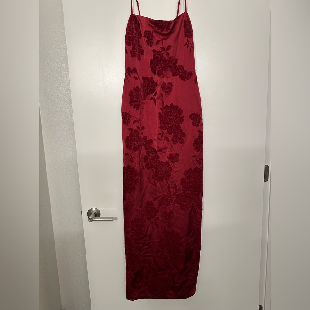 Reformation Frankie Red Scarlet Floral Dress - Picture 5 of 11